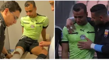 غادر باكيًا .. تفاصيل إصابة الحكم مصطفى شهدي في مواجهة مودرن والجونة